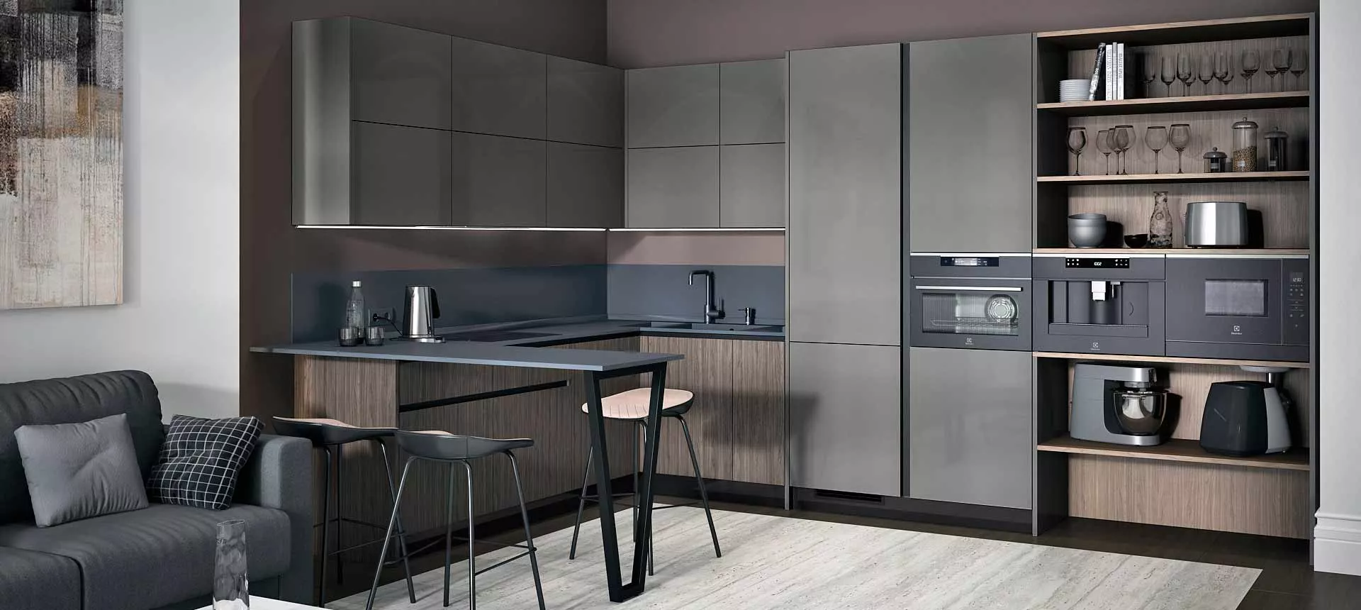 Орех грецкий / Серый глянец New 